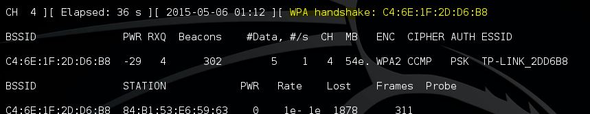 Aircrack-ng aireplay-ng WPA Handshake