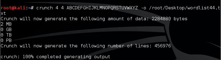 Crunch Password List generation Top 10 Wifi Hacking Tools