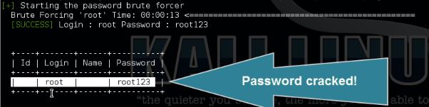 WPscan hacks root password