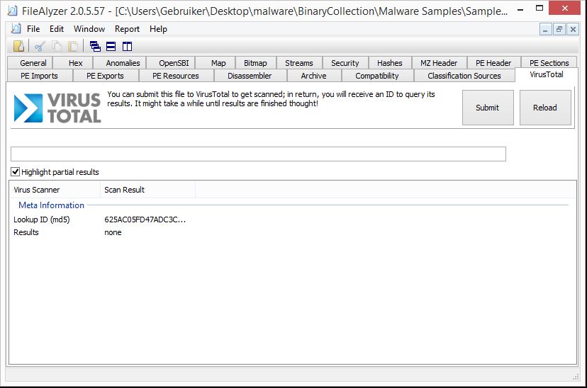 Basic Malware Analysis Tools - FileAlyzer