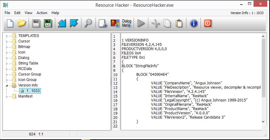 Basic Malware Analysis Tools - Resource Hacker