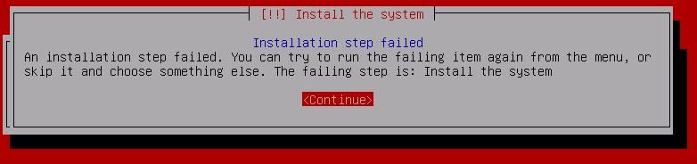 Kali Linux Installation - Installation Procedure 5 CDROM error