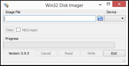 Kali Linux Installation - Win32DiskImager