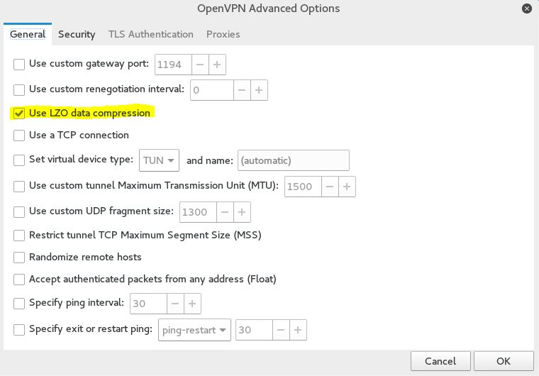 Installing VPN on Kali Linux 2016 - VPN Use LTZ data compression 8