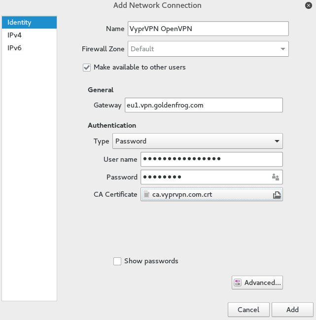 Installing VPN on Kali Linux 2016 - VPN parameters 7