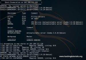 enumeration enum4linux shares