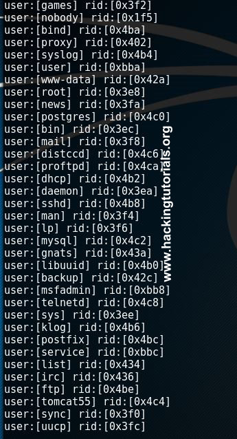 enumeration enum4linux users
