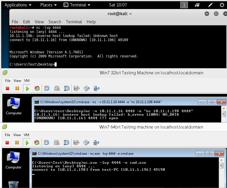 5 - Windows netcat network pivoting example 2