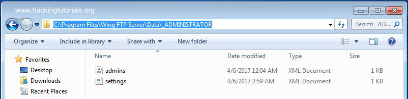 Wing FTP administrator