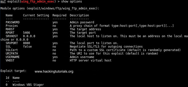 Wing FTP Metasploit module info