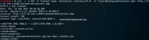 12-Curl Meterpreter upload