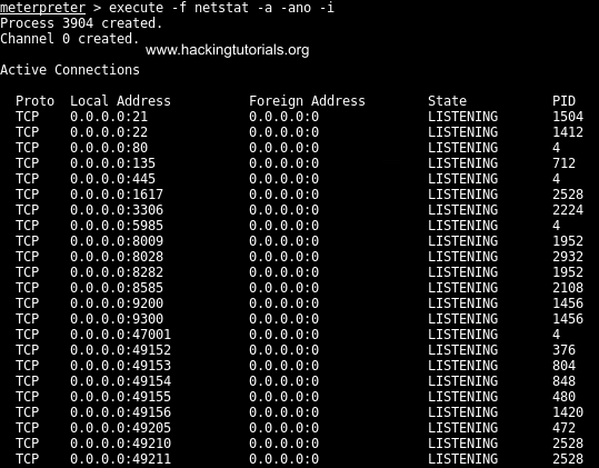 Meterpreter Port forwarding