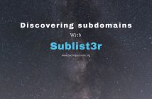 Discovering subdomains with Sublist3r