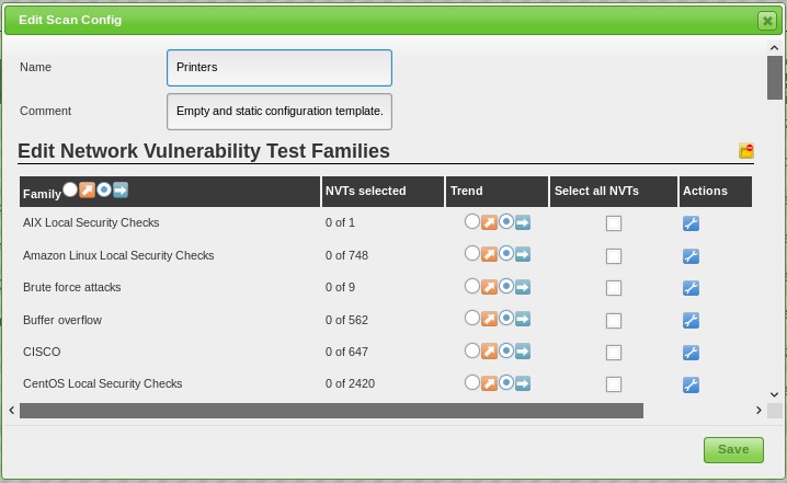 Custom scan configurations 2